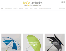 Tablet Screenshot of logoumbrellas.co.uk